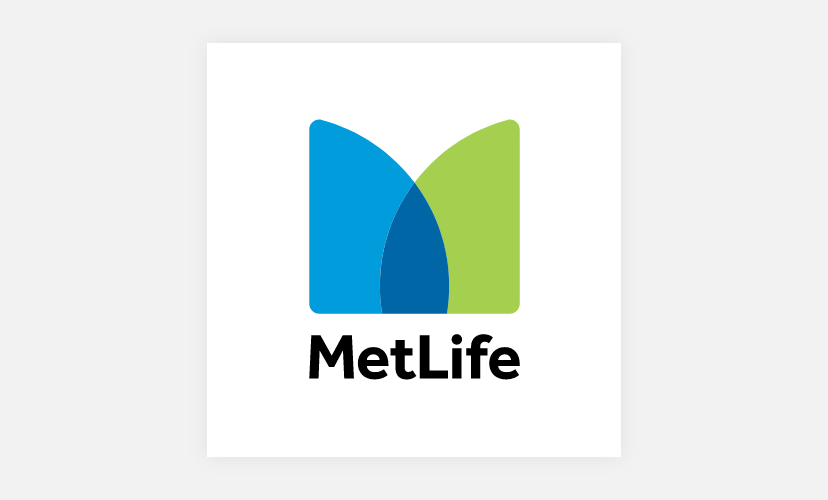 Stacked version of MetLife logo.