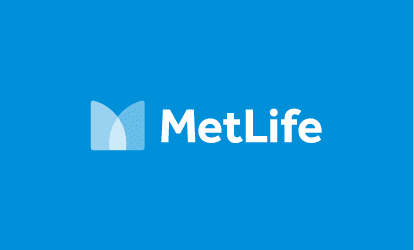 MetLife secondary logo on color.