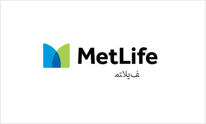 Arabic version of MetLife logo.