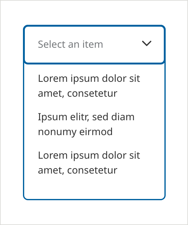 Dropdowns Outlined Multiple Line Examples Double Line Menu Items