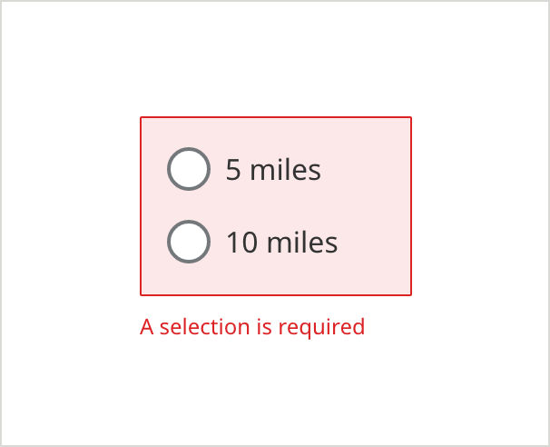 Radio Buttons with Label Error