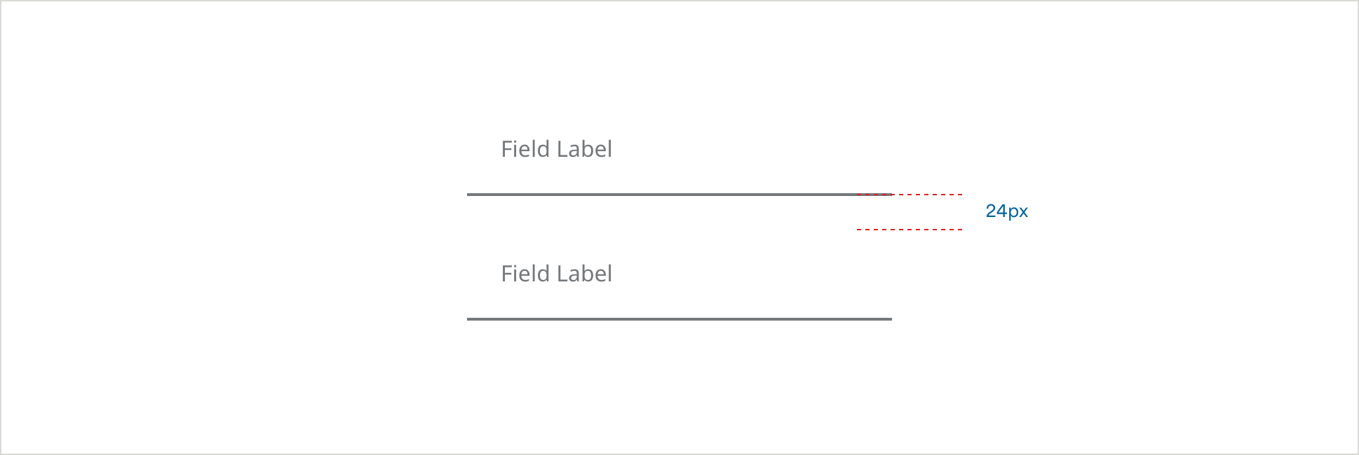 Text Fields Underlined Form Field Spacing