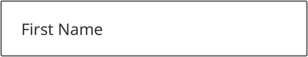 Form field state outline default